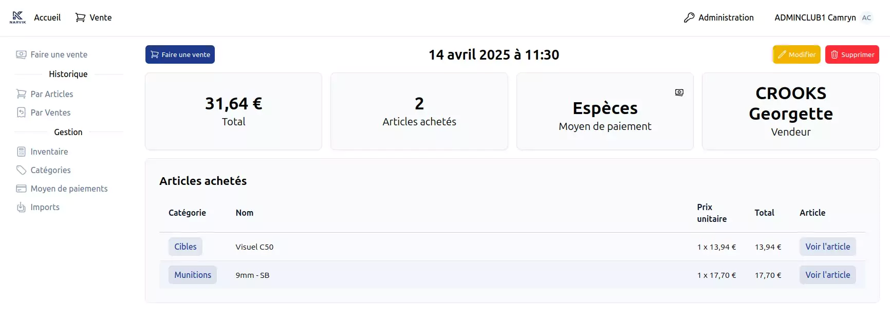 Historique
